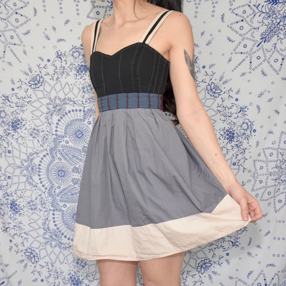 Silence + Noise Color Block Dress